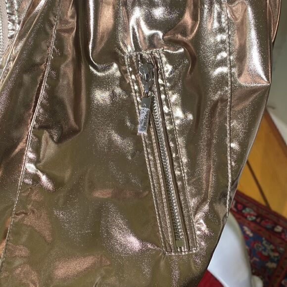 Joseph Ribkoff Foiled Gold Metallic Trench Coat - Picture 9 of 16